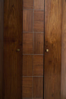 Art Deco Hexagonal Cabinet with Rosewood and Brass