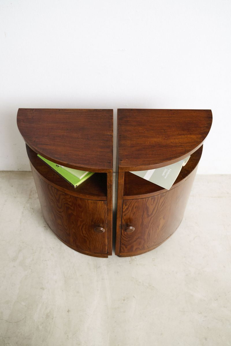 Curved Bedside Tables - Journey East