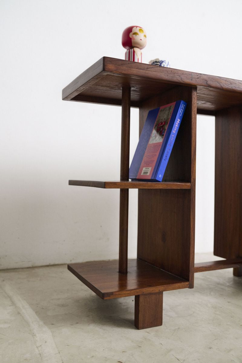 Vintage Small Desk With Drawers - Journey East