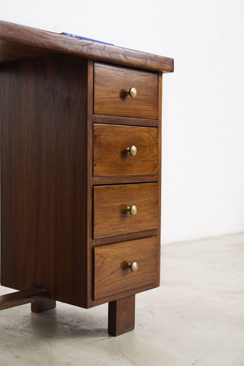 Vintage Small Desk With Drawers - Journey East