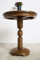 Round Side Table With Spiral Leg - Journey East