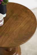 Round Side Table With Spiral Leg - Journey East