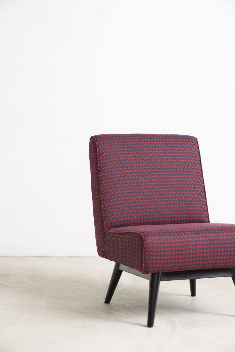 Retro Lounge Chair Red - Journey East