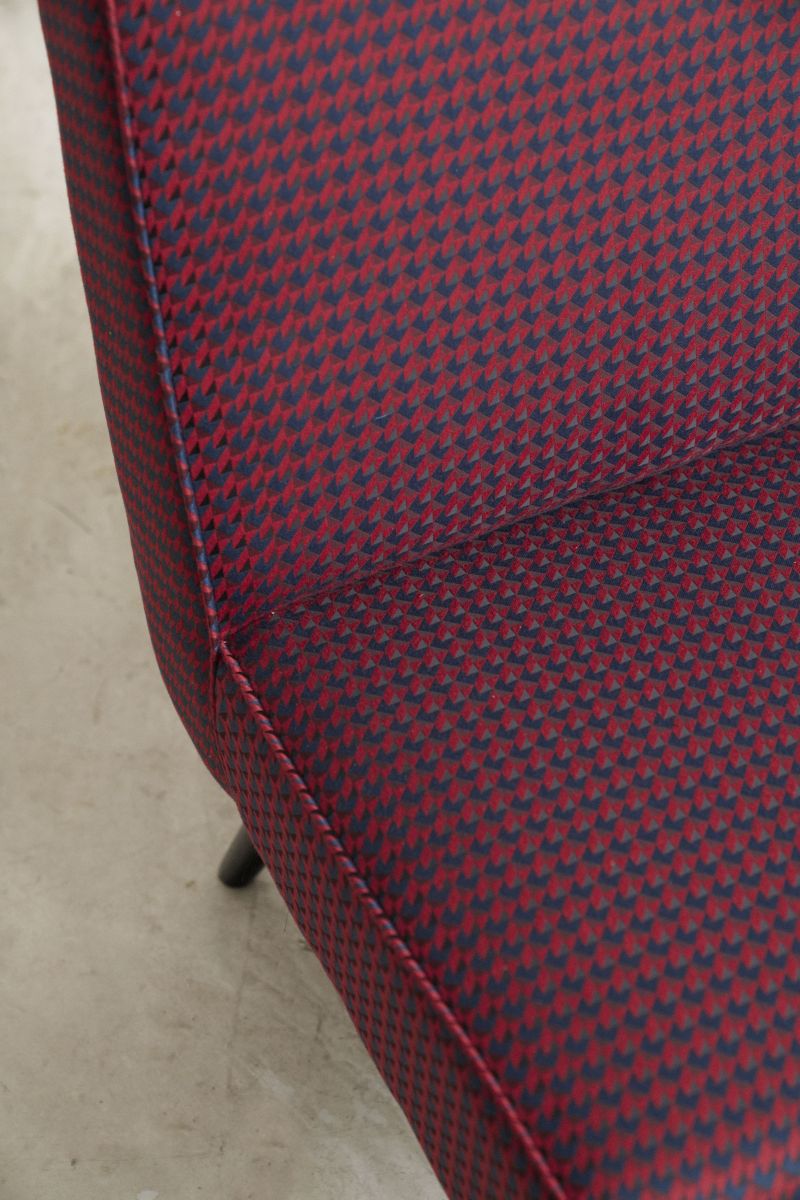 Retro Lounge Chair Red - Journey East