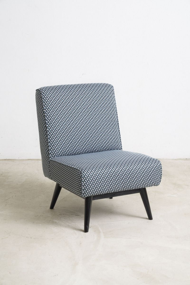 Retro Lounge Chair Blue - Journey East