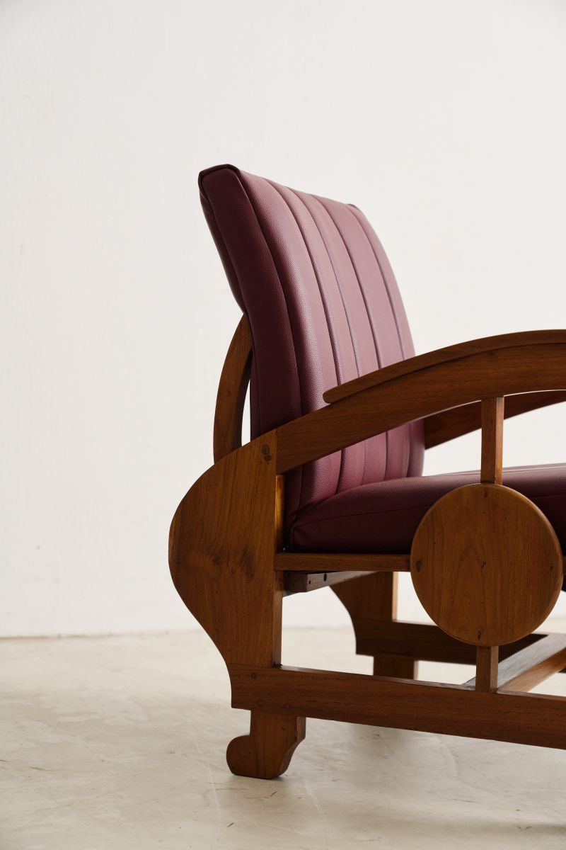 Art Deco Armchair Brown Journey East