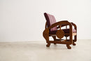 Art Deco Armchair Brown - Journey East
