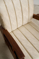 Art Deco Armchair Off-White - Journey East