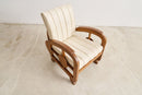 Art Deco Armchair Off-White - Journey East