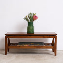 Midcentury Modern Coffee Table With Slatted Shelf - Coffee Tables - Designer Furniture Tan Boon Liat