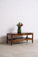 Midcentury Modern Coffee Table With Slatted Shelf - Coffee Tables - Designer Furniture Tan Boon Liat