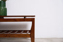 Midcentury Modern Coffee Table With Slatted Shelf - Coffee Tables - Designer Furniture Tan Boon Liat