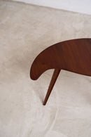 Midcentury Kidney Shaped Side Table Made From Teak Wood