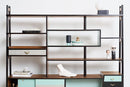 Midcentury Modern Double-Sided Shelf - Journey East
