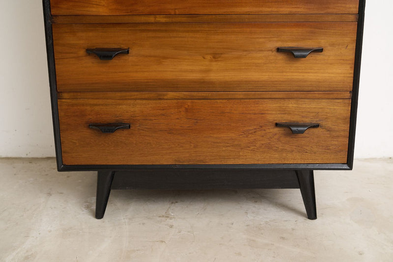 Midcentury Tallboy 4 Drawers - Journey East