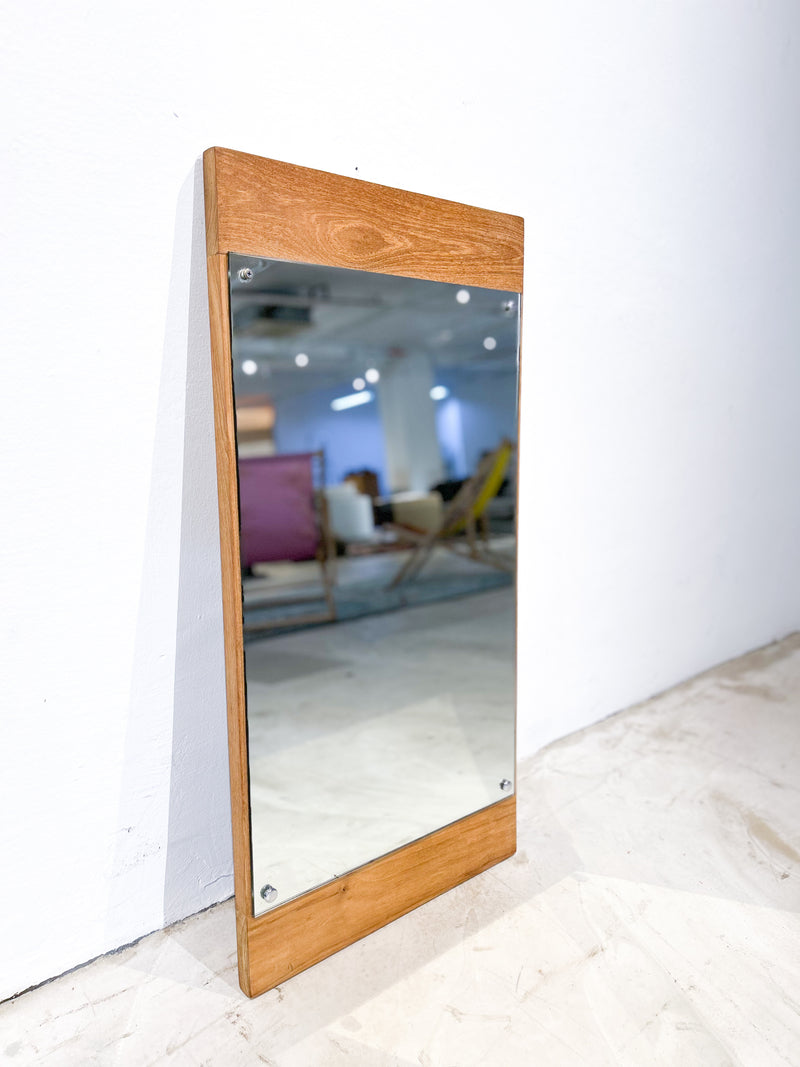 Clearance: Teak Wood Mirror 45x90cm