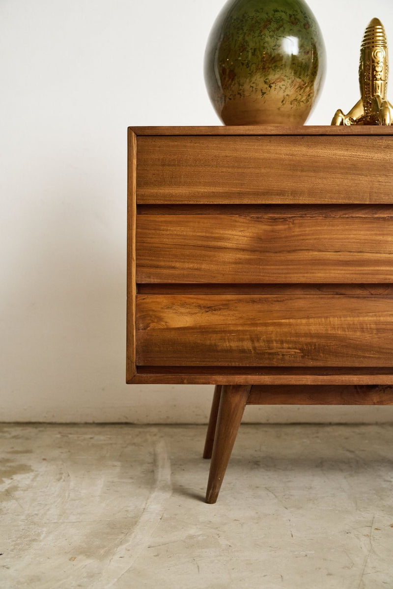 Retro Buffet with Sliding Door and 3 Drawers