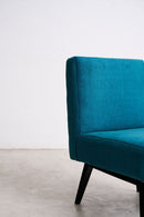 Retro Revival Slipper Chair Teal Blue - Arm Chairs, Recliners & Sleeper Chairs - Designer Furniture Tan Boon Liat
