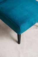 Retro Revival Slipper Chair Teal Blue - Arm Chairs, Recliners & Sleeper Chairs - Designer Furniture Tan Boon Liat