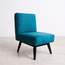 Retro Revival Slipper Chair Teal Blue - Arm Chairs, Recliners & Sleeper Chairs - Designer Furniture Tan Boon Liat