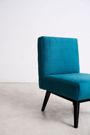 Retro Revival Slipper Chair Teal Blue - Arm Chairs, Recliners & Sleeper Chairs - Designer Furniture Tan Boon Liat