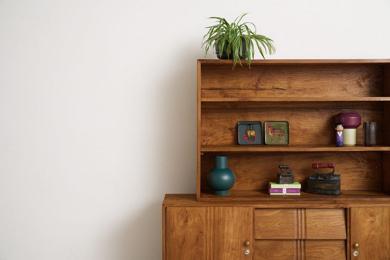 Retro Tall Console Bookshelf - Journey East