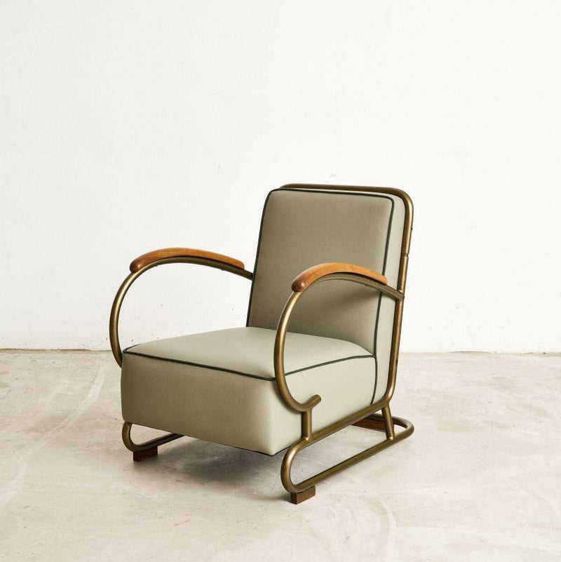 Art Deco Metal Armchair