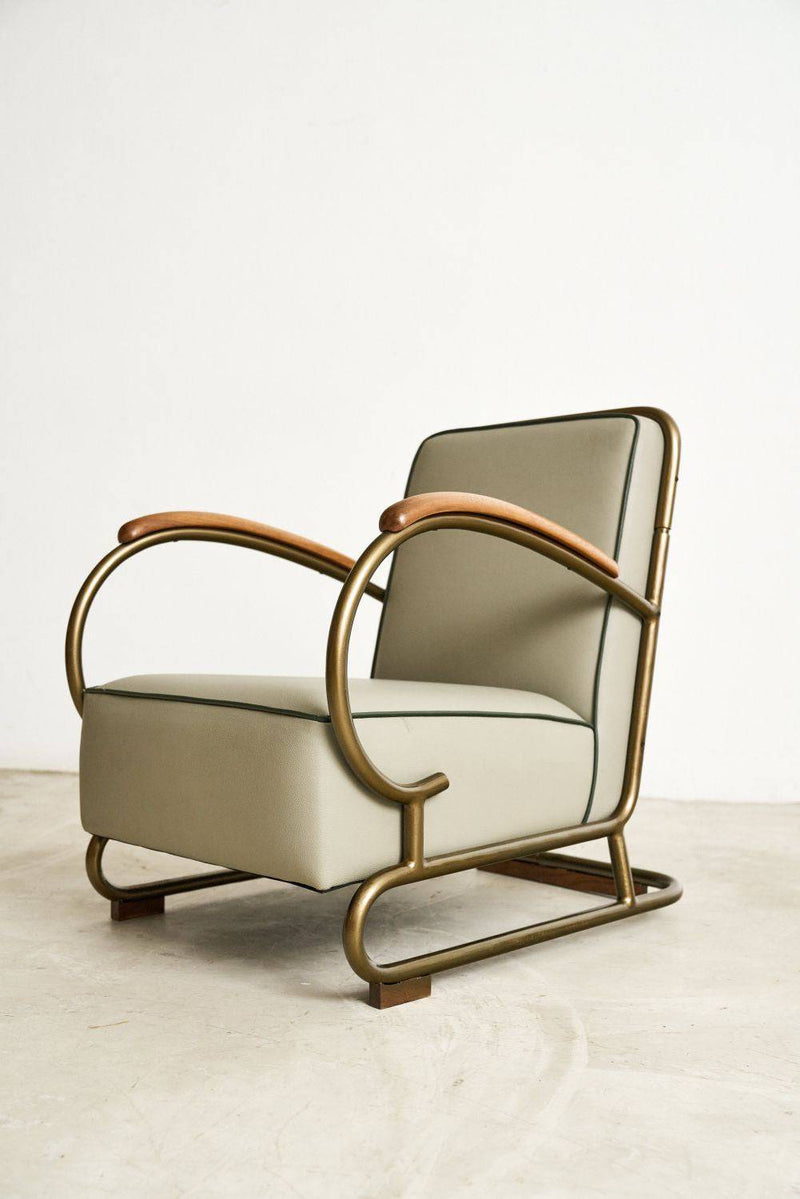 Art Deco Metal Armchair