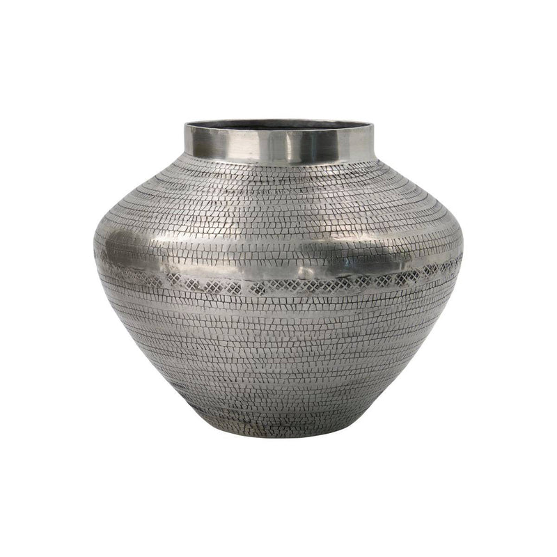 House Doctor Arti Vase Antique Silver - Journey East