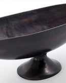 Aa close up shot of the inside of the Foy bowl where the beautiful imperfect metal denting can be seen.