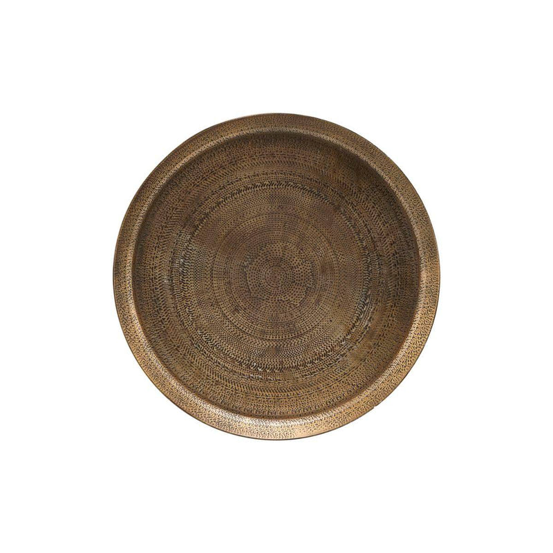 House Doctor Jhansi Tray Antique Brass - Journey East