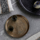 House Doctor Jhansi Tray Antique Brass - Journey East