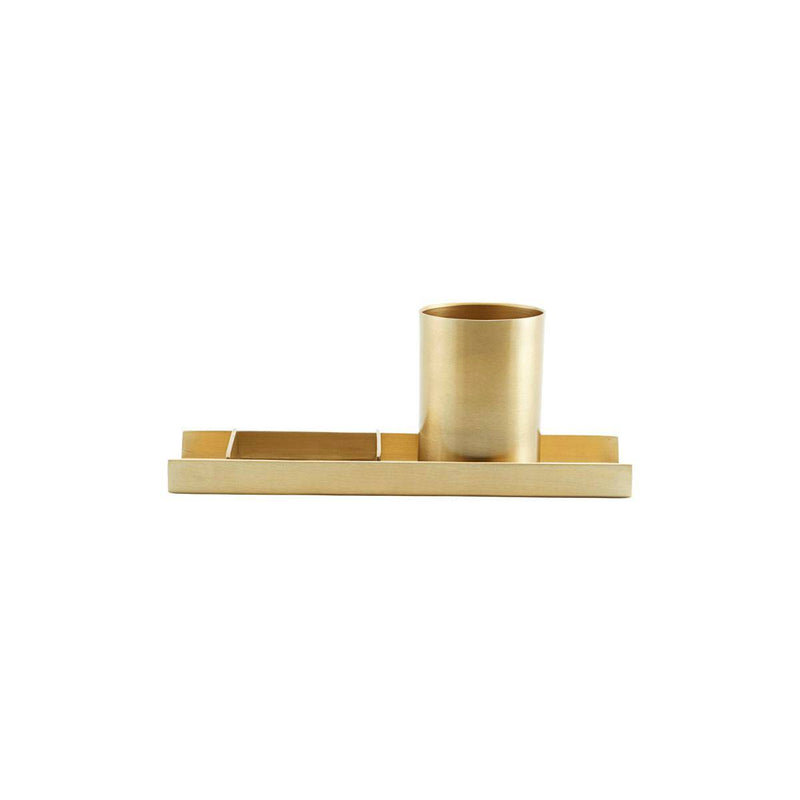 Monograph Stationery Organiser Brass - Journey East
