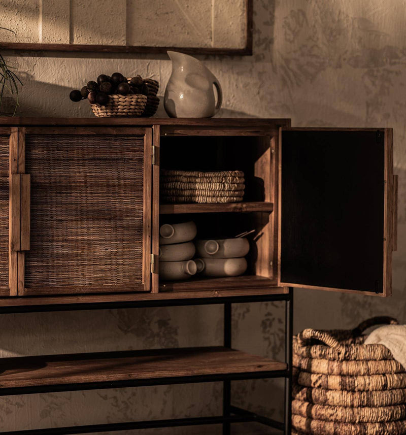 d-Bodhi Coco Dresser (3 Doors 1 Open Rack) - Journey East