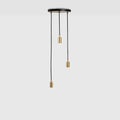 Tala Brass Triple Pendant with Canopy - Journey East
