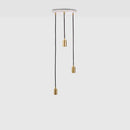 Tala Brass Triple Pendant with Canopy - Journey East