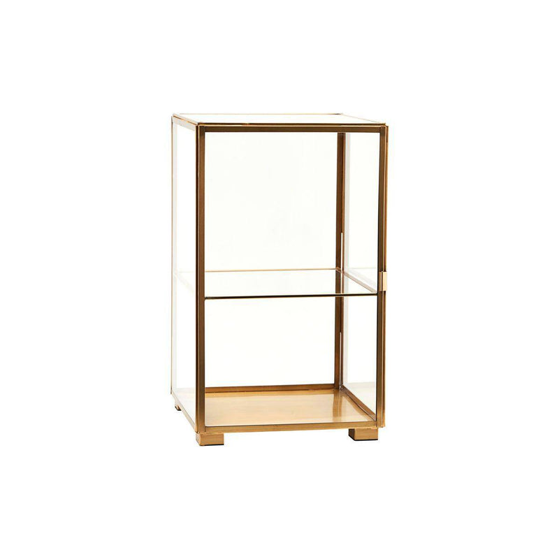 House Doctor Brass Glass Cabinet - Journey East