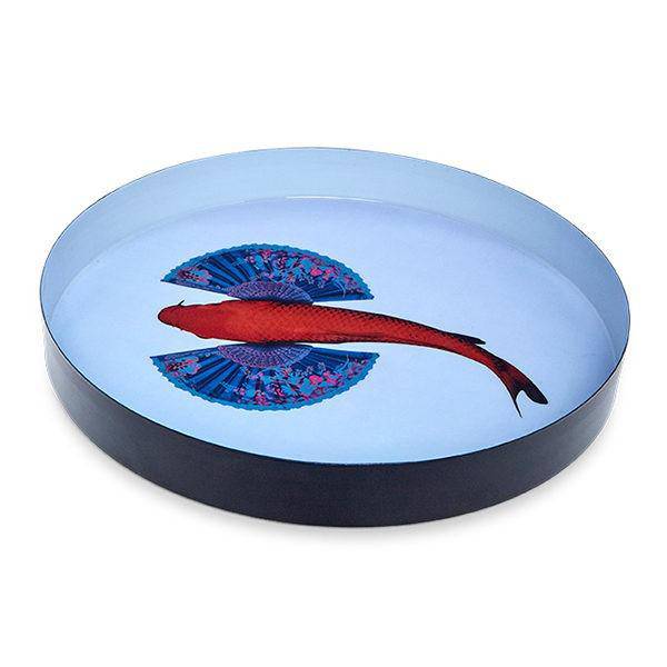 Gangzai Fishkoï Round Tray - Journey East