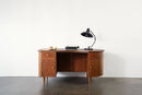 Vintage Curved Desk with Rack - Journey East
