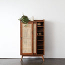 Rattan Door Shoe Cabinet - Journey East