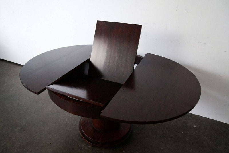 Art Deco Round Extendable Table