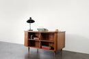 Vintage Curved Desk with Rack - Journey East