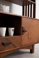 Retro Bookshelf 1 Door 1 Drawer - Journey East