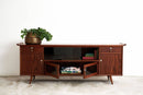 Retro Buffet with Sliding Glass Doors and Drawers - Journey East