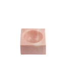 Stoned Pink Marble Block Bowl - Journey East