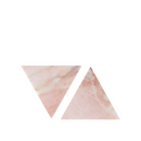 Stoned Pink Marble Triangle - Journey East