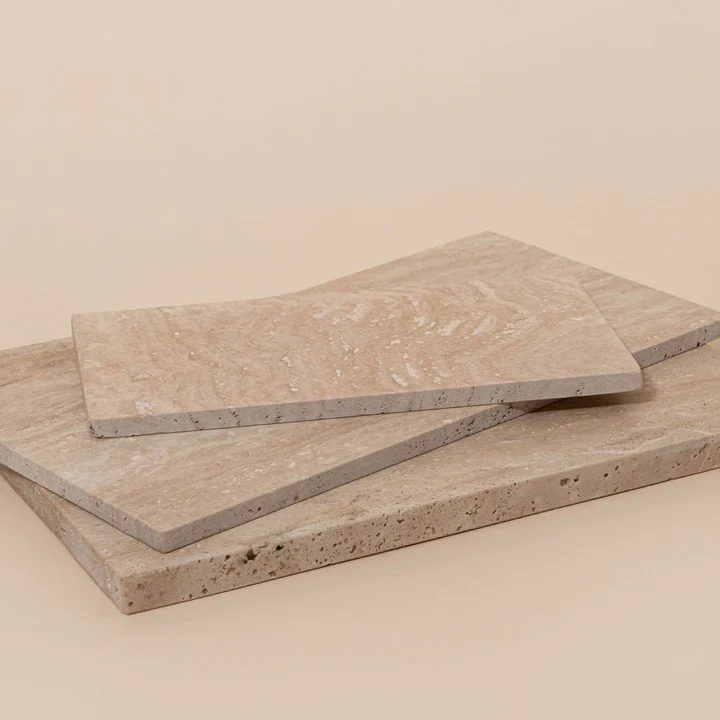 Stoned Travertine Rectangular Board S - Journey East
